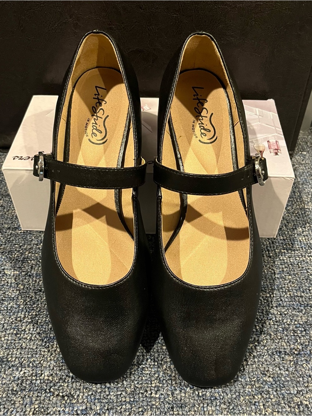 Life Stride Black Mary Jane Flats
